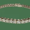 bracelet tennis rivière de diamants ned or blanc