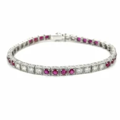 Bracelet tennis Rubis Diamants