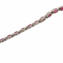 Bracelet tennis rubis et diamants