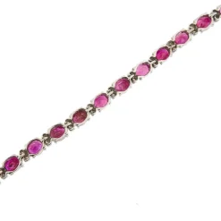 Bracelet tennis rubis et diamants