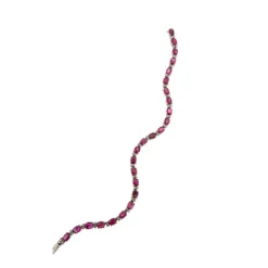 Bracelet tennis rubis et diamants
