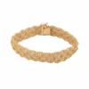 Bracelet tissé en or jaune