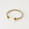 Bracelet Torque Rubis & Emeraudes