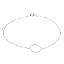 Bracelet Transparence Or blanc