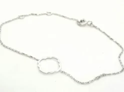 Bracelet Transparence Or blanc