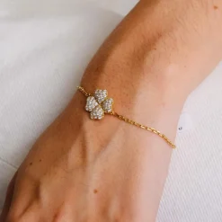Bracelet Trèfle Diamant
