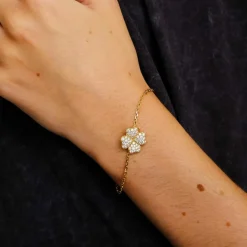 Bracelet Trèfle Diamant