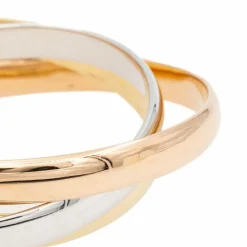 Bracelet Trilogie Or blanc, Or jaune, Or rose
