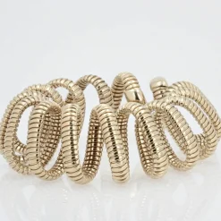Bracelet Tubogas en spirale vermeil