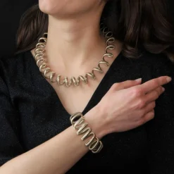 Bracelet Tubogas en spirale vermeil