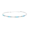 Bracelet Tubogaz Turquoises Or Blanc