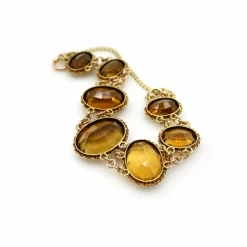 Bracelet victorien en or et citrines