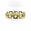 Bracelet vintage à maillons alternés en or 14 carats