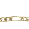 Bracelet vintage chaine maille figaro alternée 1/3