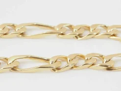 Bracelet vintage chaine maille figaro alternée 1/3