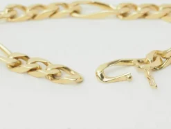 Bracelet vintage chaine maille figaro alternée 1/3