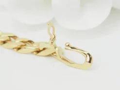 Bracelet vintage chaine maille figaro alternée 1/3