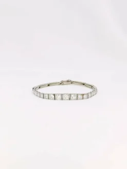 Bracelet vintage chute de diamants 2,5 ct