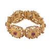 Bracelet vintage en or avec rubis