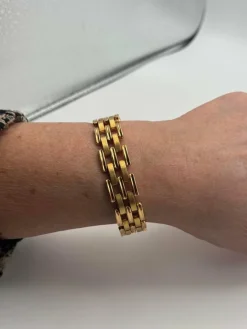 Bracelet vintage en or jaune 18 carats