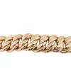 Bracelet vintage maille américaine en or rose