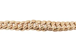 Bracelet vintage maille américaine en or rose