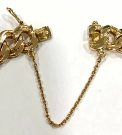 Bracelet vintage maille gourmette or jaune