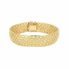 Bracelet vintage maille milanaise or jaune
