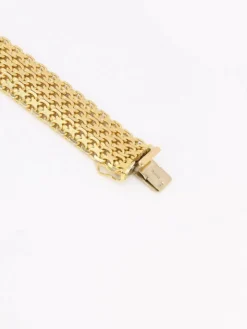 Bracelet vintage maille milanaise or jaune