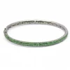 Bracelet WERTER en or blanc et tsavorites