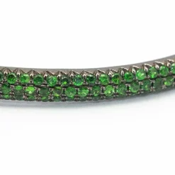 Bracelet WERTER en or blanc et tsavorites