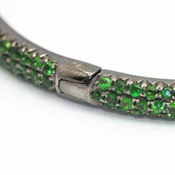 Bracelet WERTER en or blanc et tsavorites