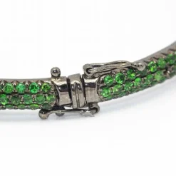 Bracelet WERTER en or blanc et tsavorites