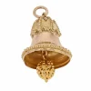 Breloque cloche or rose