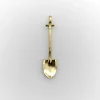 Breloque ou pendentif en forme de pelle en or jaune