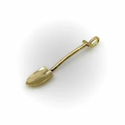 Breloque ou pendentif en forme de pelle en or jaune