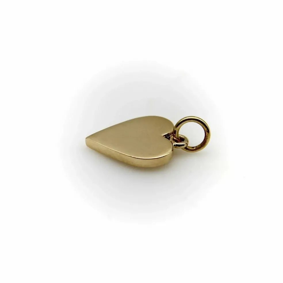 Breloque vintage en or jaune en forme de carte à jouer