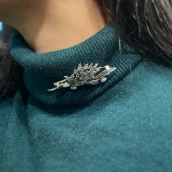 Broche - Or Blanc & Diamants