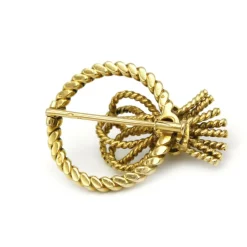 Broche - Or Diamants Rubis