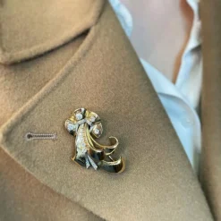 Broche - Or jaune & Diamants