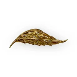 Broche aile or jaune et diamants