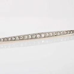 Broche ancienne barrette diamants