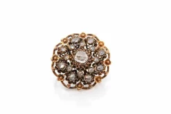 Broche ancienne diamants en or 18k