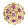 Broche ancienne en or et grenats