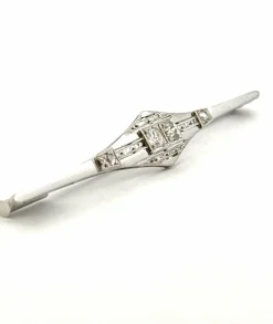 Broche ancienne en or et diamants