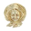Broche ancienne en or portait d'enfant