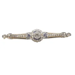 Broche ancienne Or jaune Diamants