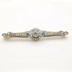 Broche ancienne Or jaune Diamants