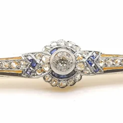 Broche ancienne Or jaune Diamants
