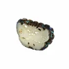 BROCHE ANCIENNE "PAPILLON" ARGENT & BAKELITE